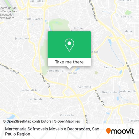 Marcenaria Sofmoveis Moveis e Decorações map