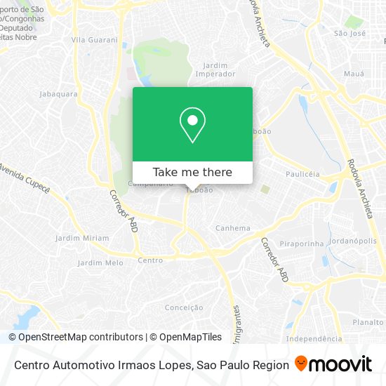 Mapa Centro Automotivo Irmaos Lopes