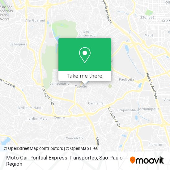 Moto Car Pontual Express Transportes map