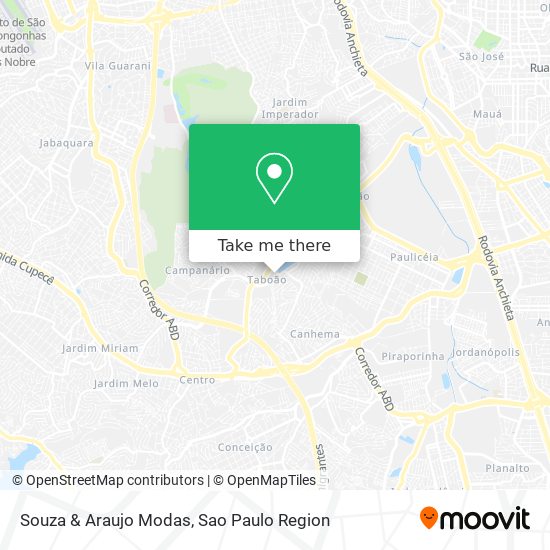 Souza & Araujo Modas map