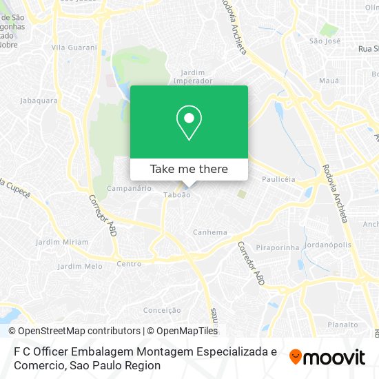 F C Officer Embalagem Montagem Especializada e Comercio map