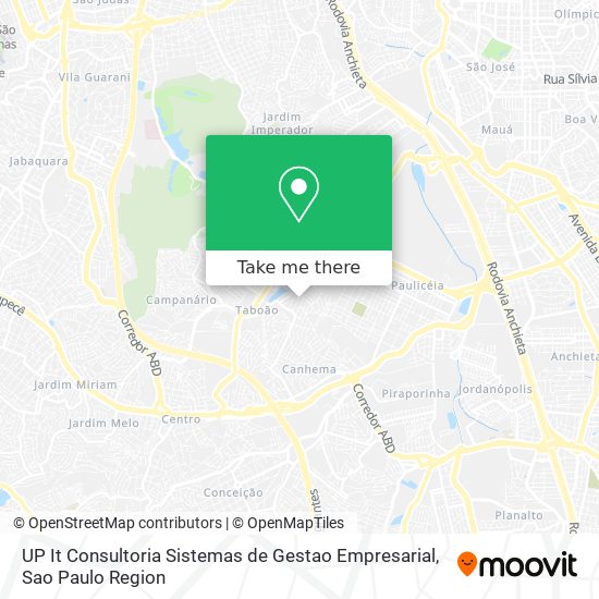 UP It Consultoria Sistemas de Gestao Empresarial map