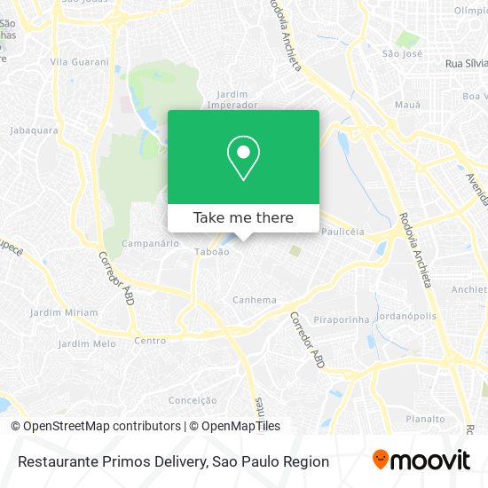 Mapa Restaurante Primos Delivery