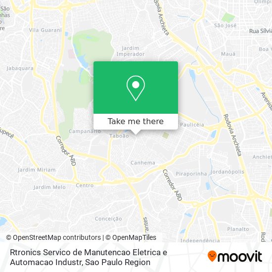 Rtronics Servico de Manutencao Eletrica e Automacao Industr map