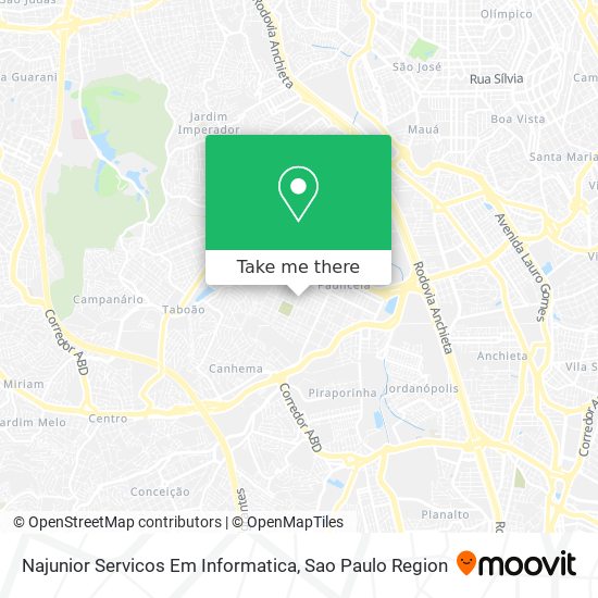 Mapa Najunior Servicos Em Informatica