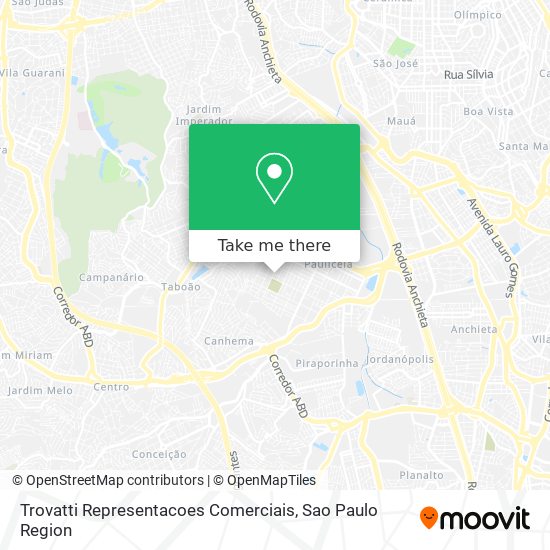 Mapa Trovatti Representacoes Comerciais