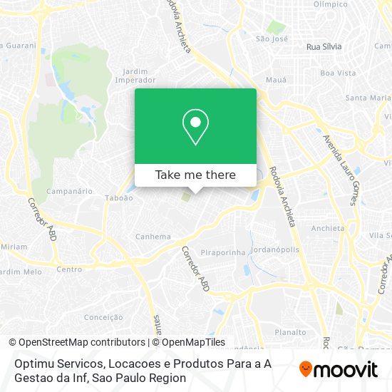 Optimu Servicos, Locacoes e Produtos Para a A Gestao da Inf map