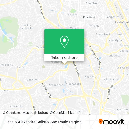 Mapa Cassio Alexandre Calisto