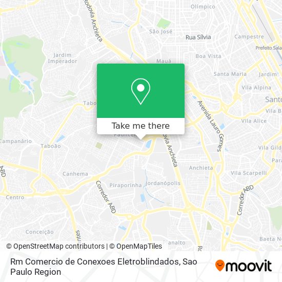 Mapa Rm Comercio de Conexoes Eletroblindados