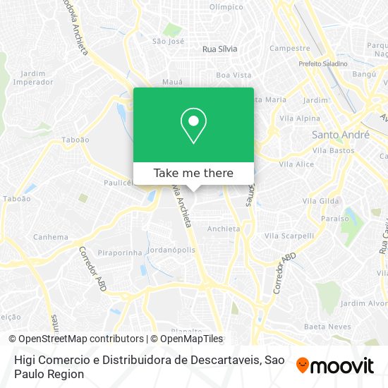 Mapa Higi Comercio e Distribuidora de Descartaveis