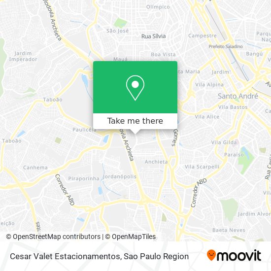 Mapa Cesar Valet Estacionamentos