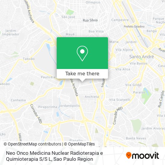 Neo Onco Medicina Nuclear Radioterapia e Quimioterapia S / S L map