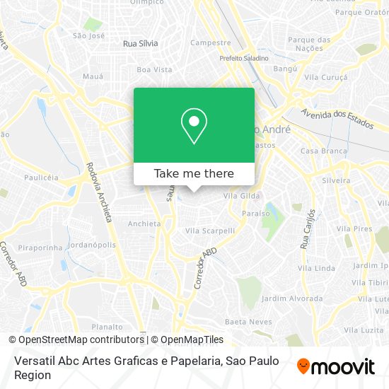 Versatil Abc Artes Graficas e Papelaria map