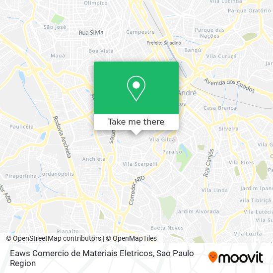 Eaws Comercio de Materiais Eletricos map