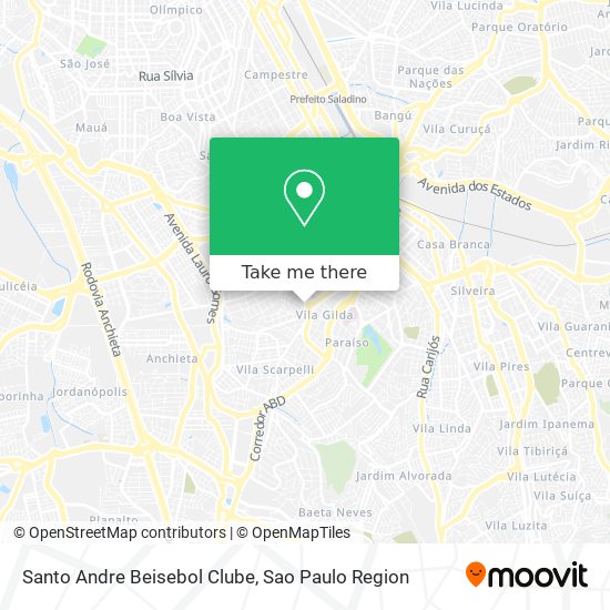 Santo Andre Beisebol Clube map