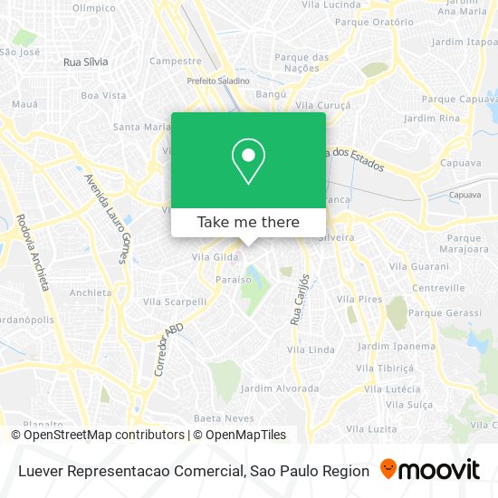 Luever Representacao Comercial map