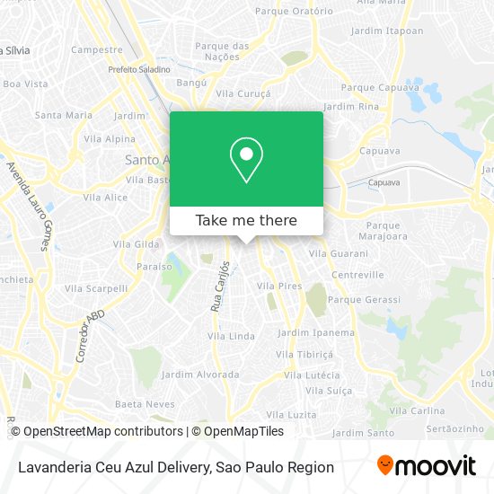 Lavanderia Ceu Azul Delivery map