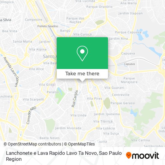 Lanchonete e Lava Rapido Lavo Ta Novo map