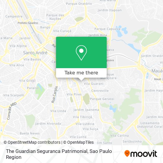 The Guardian Seguranca Patrimonial map