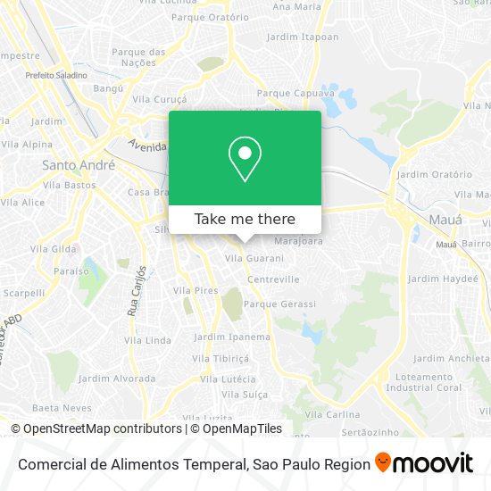 Comercial de Alimentos Temperal map