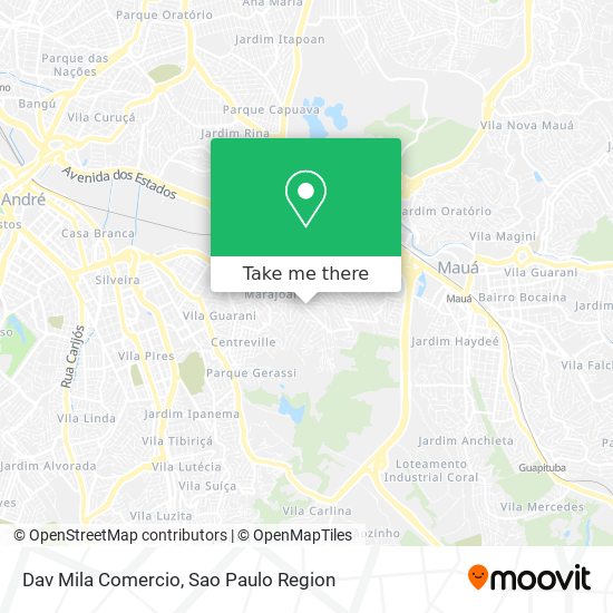 Dav Mila Comercio map