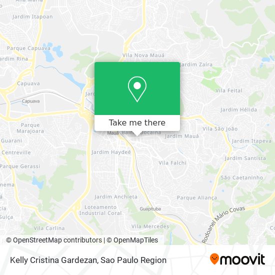 Kelly Cristina Gardezan map