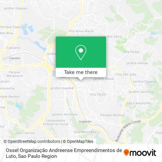 Mapa Ossel Organização Andreense Empreendimentos de Luto