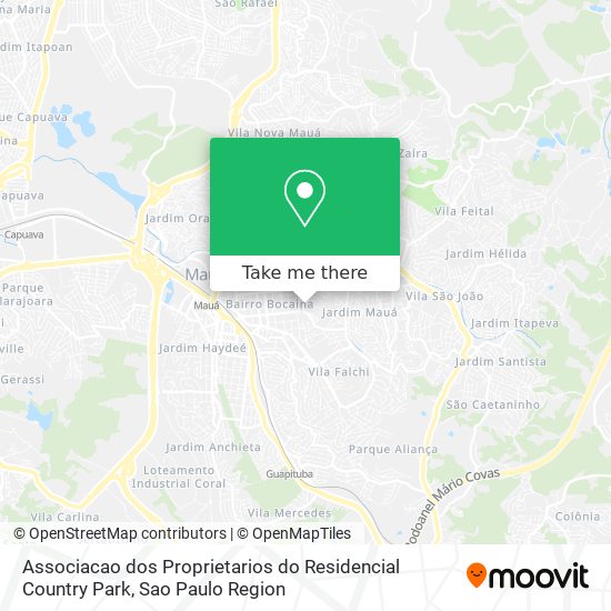 Associacao dos Proprietarios do Residencial Country Park map