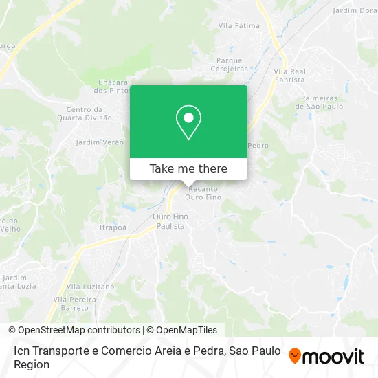 Icn Transporte e Comercio Areia e Pedra map
