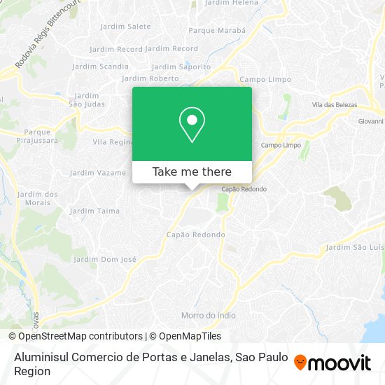 Aluminisul Comercio de Portas e Janelas map