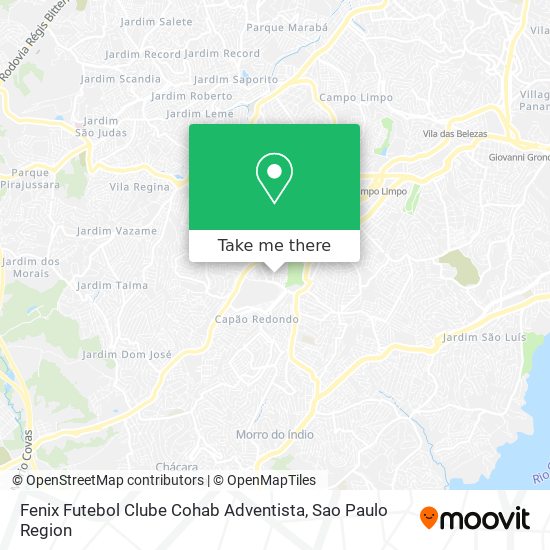 Fenix Futebol Clube Cohab Adventista map