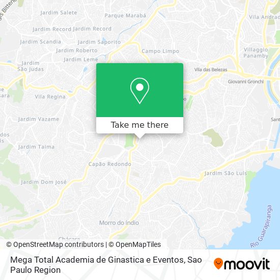 Mapa Mega Total Academia de Ginastica e Eventos
