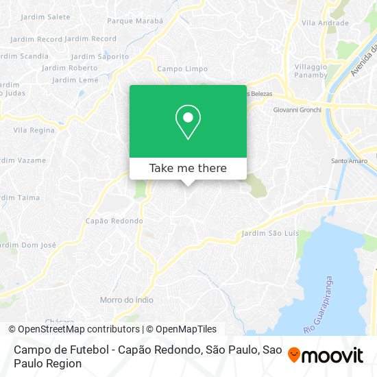 Campo de Futebol - Capão Redondo, São Paulo map