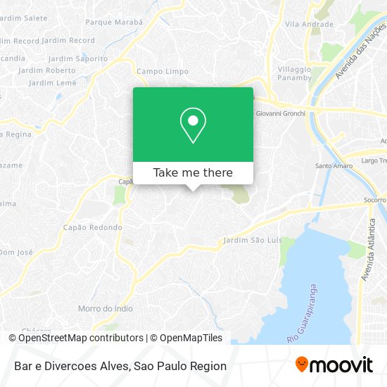 Mapa Bar e Divercoes Alves