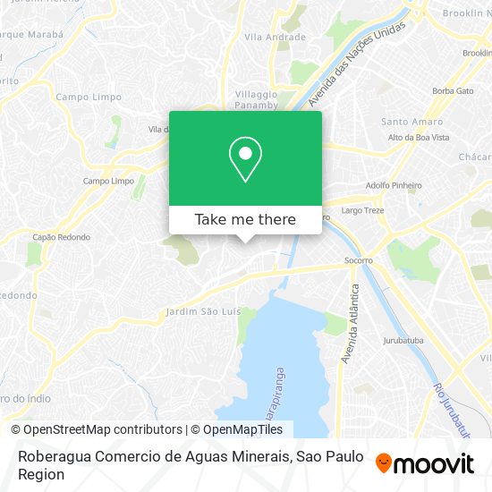 Roberagua Comercio de Aguas Minerais map