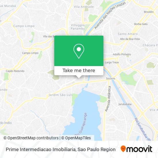 Mapa Prime Intermediacao Imobiliaria