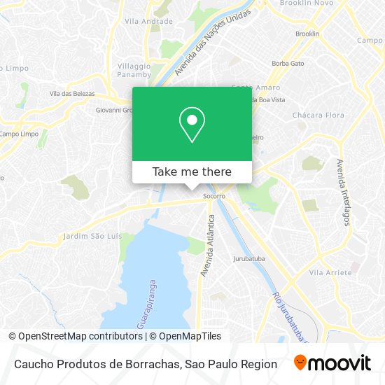 Caucho Produtos de Borrachas map