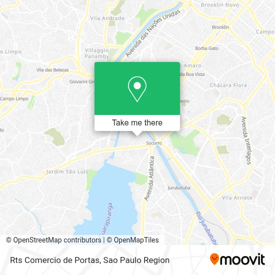 Rts Comercio de Portas map