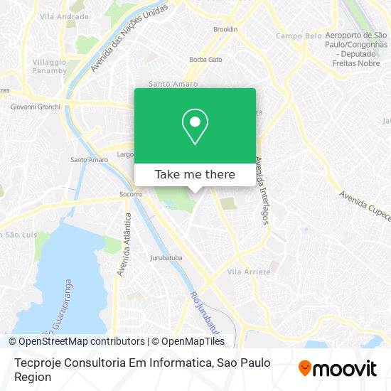 Mapa Tecproje Consultoria Em Informatica