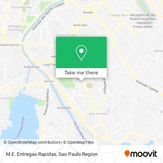 M.E. Entregas Rapidas map