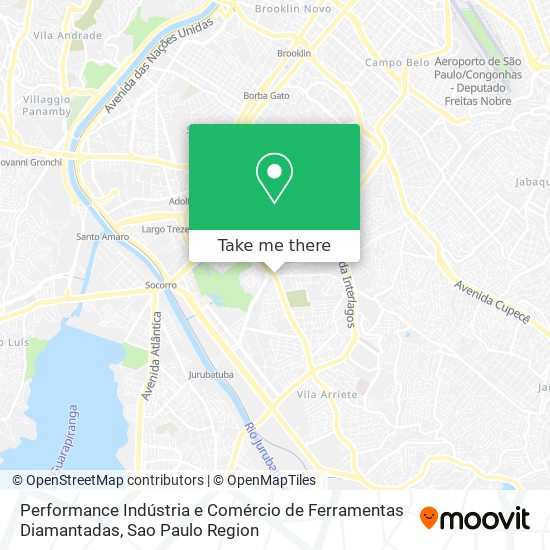 Performance Indústria e Comércio de Ferramentas Diamantadas map