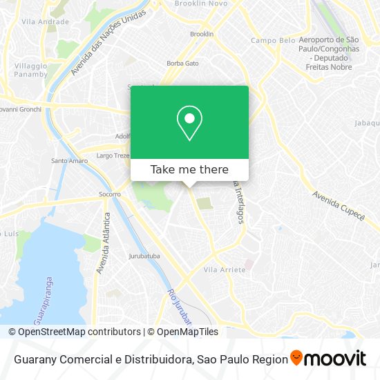 Mapa Guarany Comercial e Distribuidora