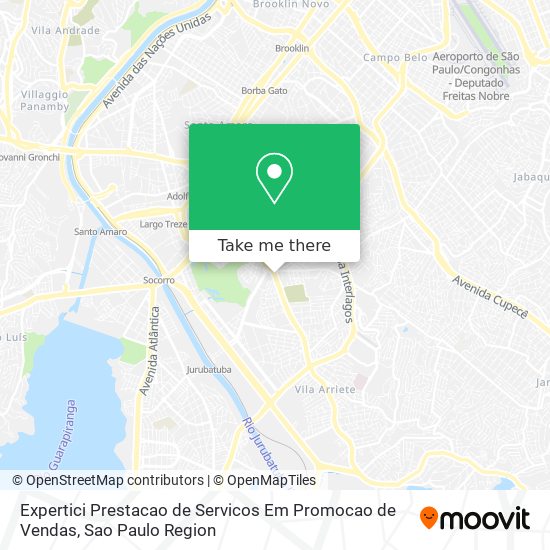 Expertici Prestacao de Servicos Em Promocao de Vendas map