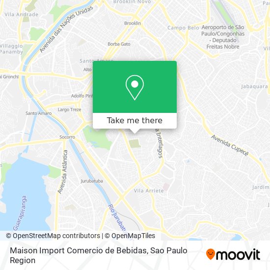 Maison Import Comercio de Bebidas map