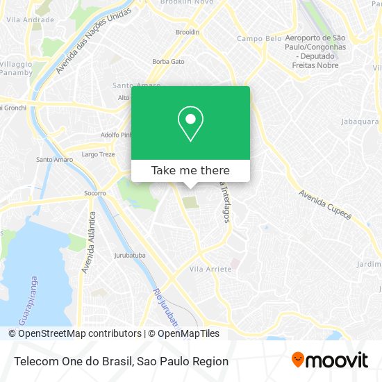 Mapa Telecom One do Brasil