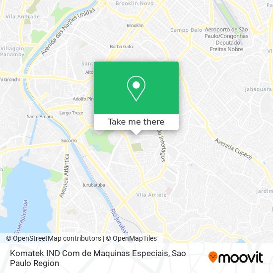 Komatek IND Com de Maquinas Especiais map