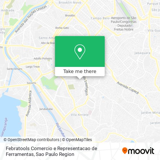 Febratools Comercio e Representacao de Ferramentas map
