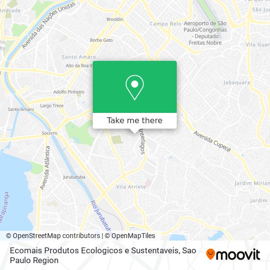 Ecomais Produtos Ecologicos e Sustentaveis map