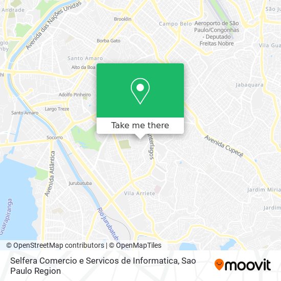 Mapa Selfera Comercio e Servicos de Informatica