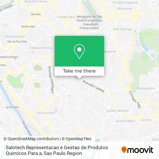 Mapa Salotech Representacao e Gestao de Produtos Quimicos Para a